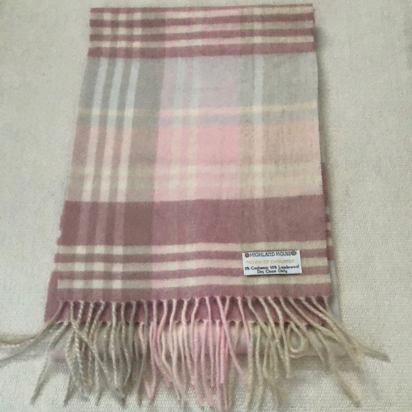 Highland House Lambswool Cashmere A Touch of Cashmere Plaid Scarf - Picture 3 of 11
